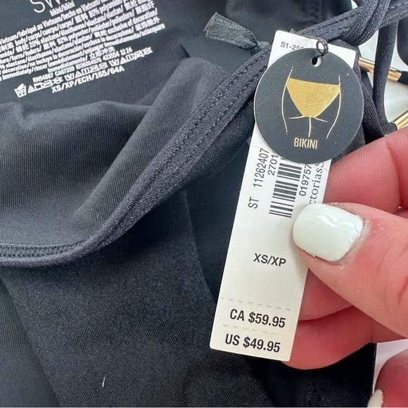 VS Archives Strappy Hardware Black Bikini Set XS/S - Picture 7 of 10